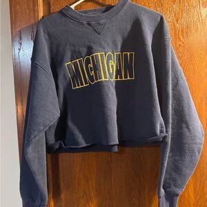 University of Michigan Navy Blue Women's Crewneck
